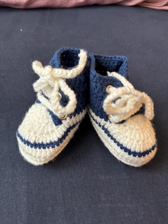 Zapatos azules para bebé recién nacido, zapatillas Converse de