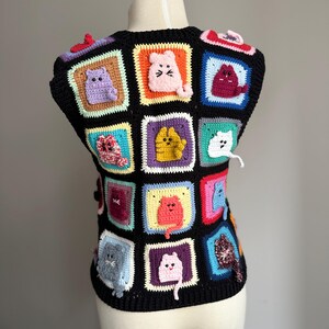 Graphic Wool Mix Cats Vest main image 1