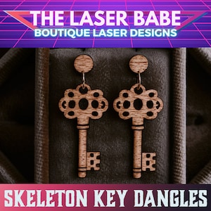 Skeleton sleutelhanger lasergesneden bestand | SVG, pdf, eps | Vintage sleutelontwerp voor het maken van sieraden