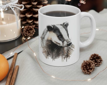 Badger - AI Art - Coffee Mug 11oz