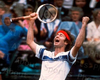 ジョン・マッケンローが1981年にウィンブルドンで優勝 - Etsy 日本