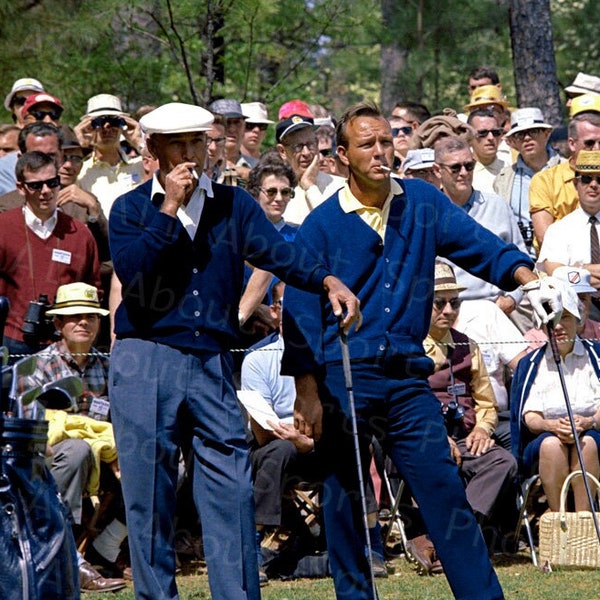 Ben Hogan and Arnold Palmer at Augusta 1966