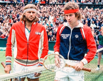 1981年ウィンブルドンでのビョルン・ボルグとジョン・マッケンロー