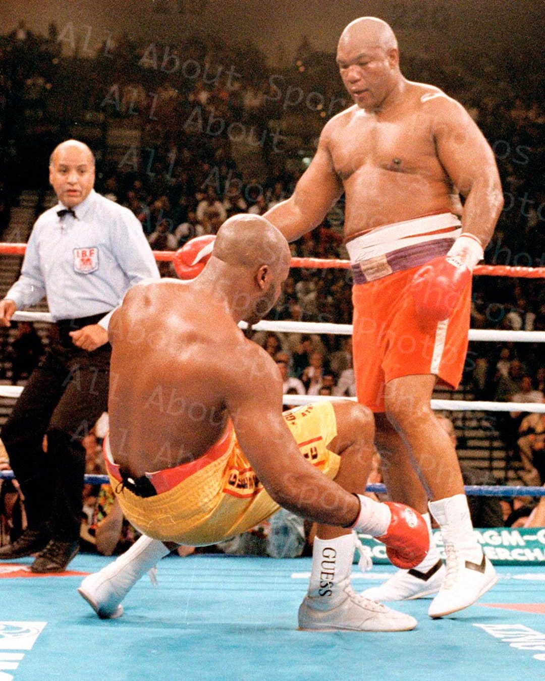 Down Goes Michael Moorer. George Foreman Becomes Oldest