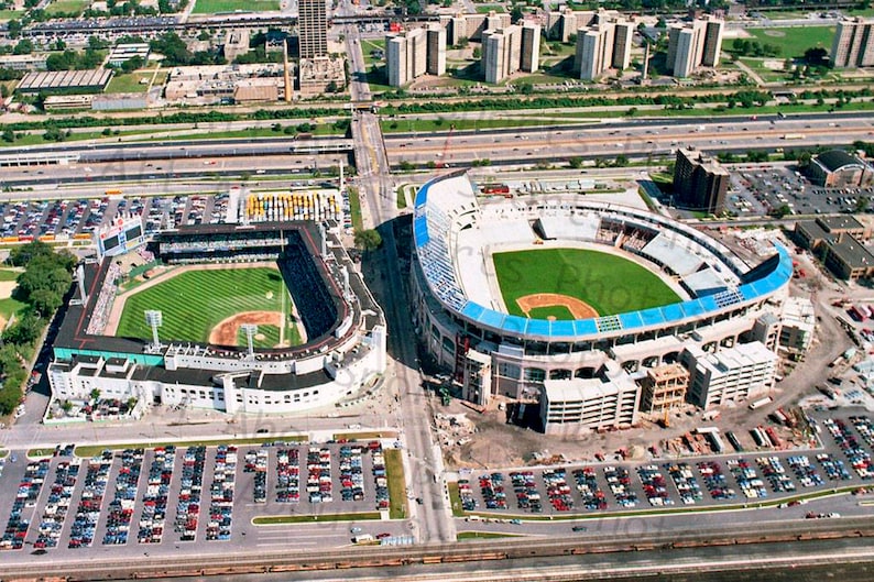 Old Comiskey Park and New Comiskey Park Etsy