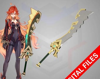 Mavuika's "Earth Shaker" Claymore [STL Files] - Genshin Impact