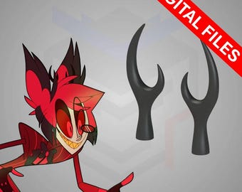 Alastor's Horns/Antlers [STL File] - Hazbin Hotel
