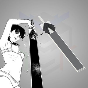 Asa Mitaka&#39;s Super Strong Uniform Sword [STL Files] - Chainsaw Man