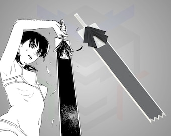 Spada uniforme super forte di Asa Mitaka [file STL] - Chainsaw Man