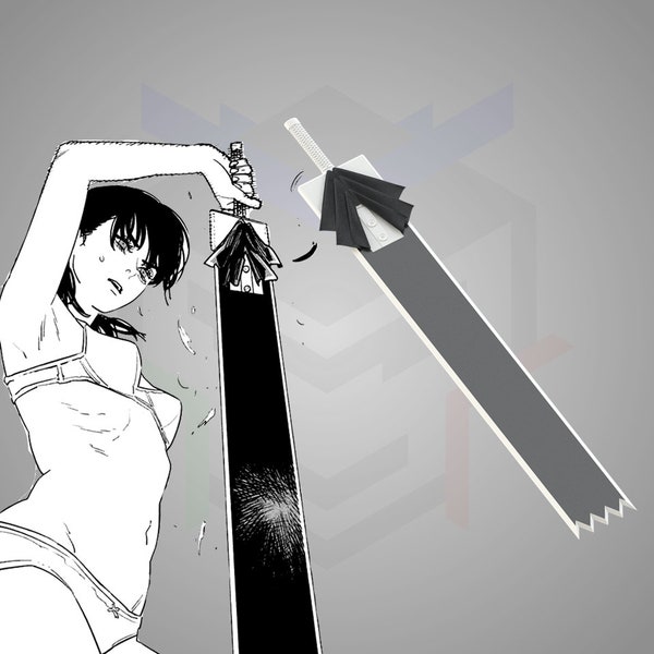Épée d'uniforme super solide d'Asa Mitaka [fichiers STL] - Homme tronçonneuse