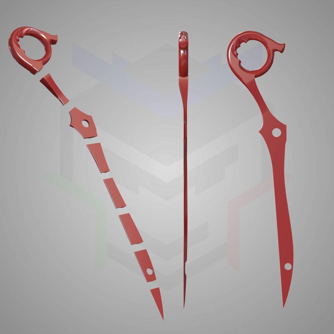 Ryuko's Scissor Sword [STL Files] - Kill La Kill - Etsy