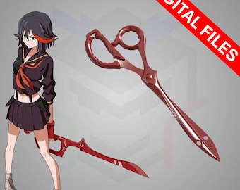 Ryuko's Scissor Sword [STL Files] - Kill La Kill