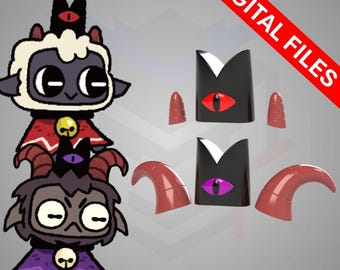 Cult of the Lamb Hat and Horns 3D Print STL Files