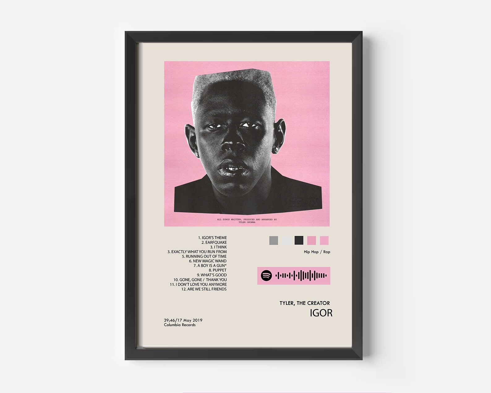 IGOR by Tyler, the Creator Soundwave Art Print Poster – The Wav