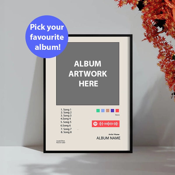 Album Cover Prints Etsy UK