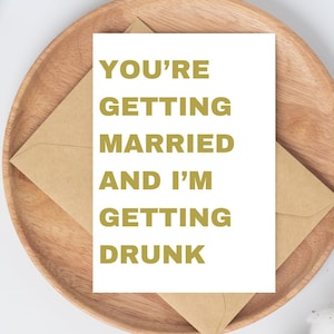 Funny Wedding Card - Newly Weds - Marriage Card - Engagement card - Funny engagement card - Wedding Card