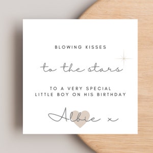Angel Baby Birthday Card, Heavenly Birthday Card, Birthday Card To Heaven, Stillbirth Card, Miscarriage Card, Childloss Birthday Card