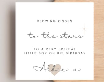 Angel Baby Birthday Card, Heavenly Birthday Card, Birthday Card To Heaven, Stillbirth Card, Miscarriage Card, Childloss Birthday Card