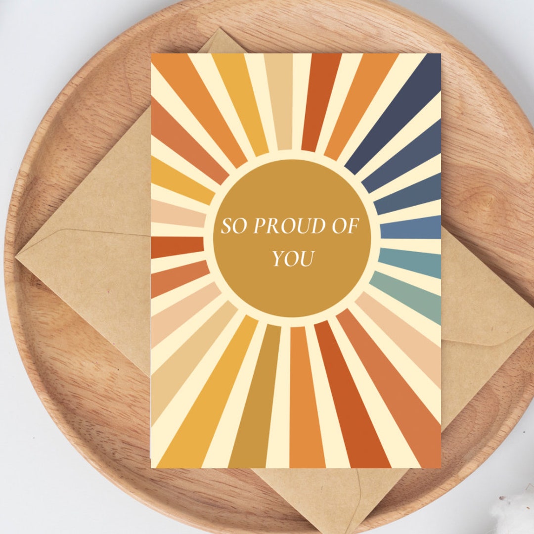 Proud of You Card Encouragement Card Support Cards Etsy