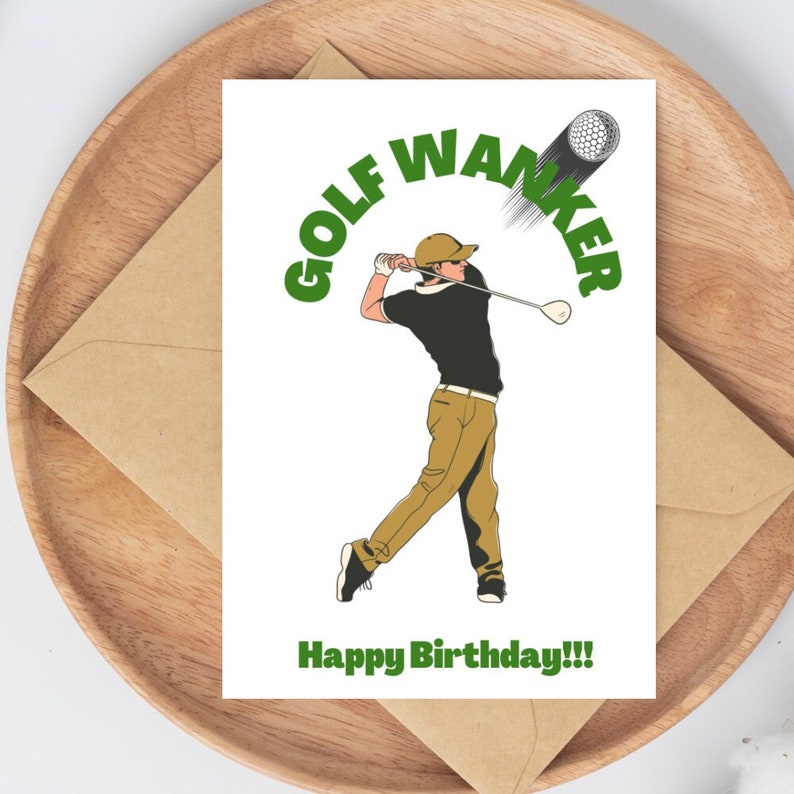 Funny Golf Birthday Card Golf Lover for Golfer Boyfriend Etsy