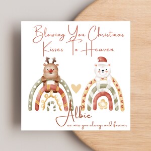 Angel Baby Christmas Card, Heavenly Christmas Card, Christmas Card To Heaven, Stillbirth Card, Miscarriage Card, Childloss Christmas Card