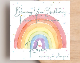 Angel Baby Birthday Card, Heavenly Birthday Card, Birthday Card To Heaven, Stillbirth Card, Miscarriage Card, Childloss Birthday Card