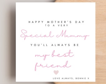 Mothers Day Card For Mummy, Mummy Mothers Day Card, Cute Mothers Day Card, Personalised Mothers Day Card for mummy