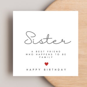 Special Sister Birthday Card, Personalised Sister Birthday Card, Sister Card, Special Sister, Sister Birthday, For Her Birthday, Sister Gift