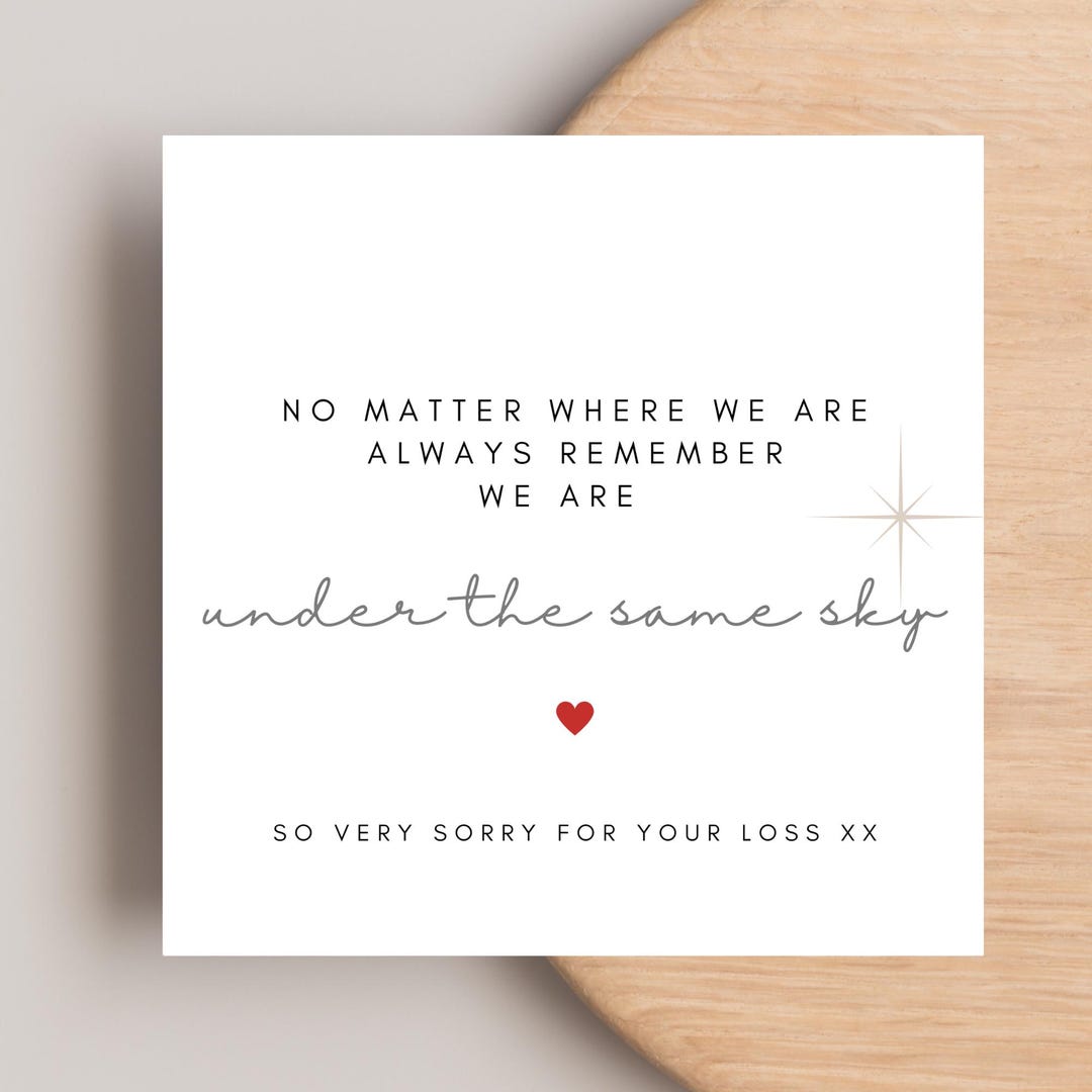 Deepest Sympathy Card | Sorry for Your Loss Card | Funeral Card, Loss ...