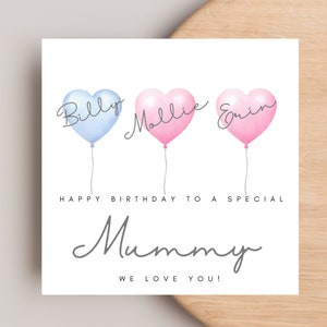 Mummy Birthday Card, Cute Mummy Birthday Card, First Birthday As Mummy Card, Birthday Card for Mummy, Personalised Mummy Card