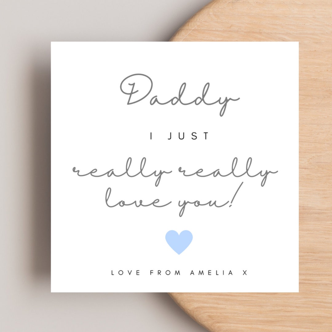 Fathers Day Card for Daddy, Birthday Card, Birthday Card for Daddy ...