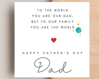 Father’s Day card for Dad, Special Dad Card Father’s Day, Wonderful Dad