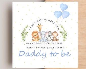 Father's Day card to daddy to be, Father's Day Card from Bump