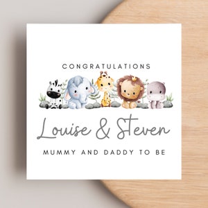 Mummy and Daddy To Be Card, Congratulations Pregnancy Card, Pregnancy Card, baby shower card, daddy and daddy to be mummy and mummy to be