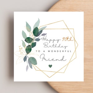 90th Birthday Card for Grandma Friend Mum Dad Gran, any term 90th birthday card, 90th Birthday Card