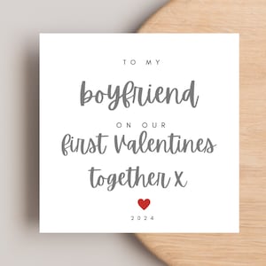 Personalised First Valentines Day Card Gifts for Boy Girl Women