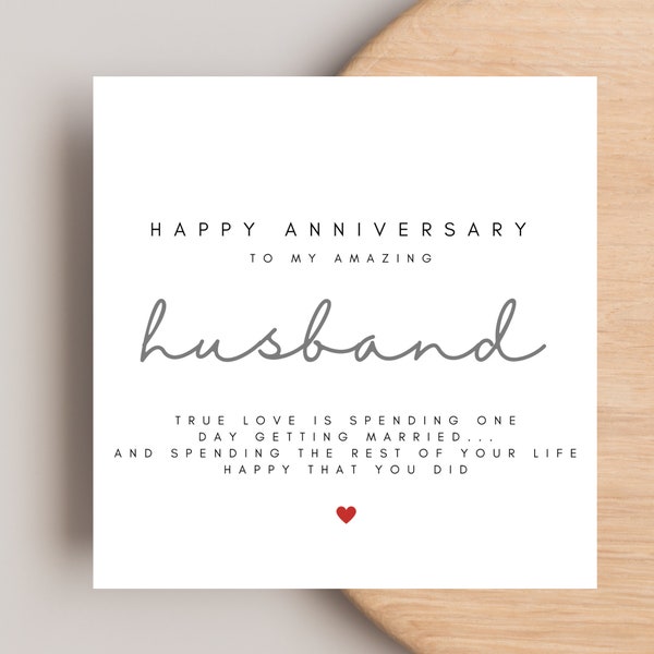 Husband Anniversary Card - Etsy