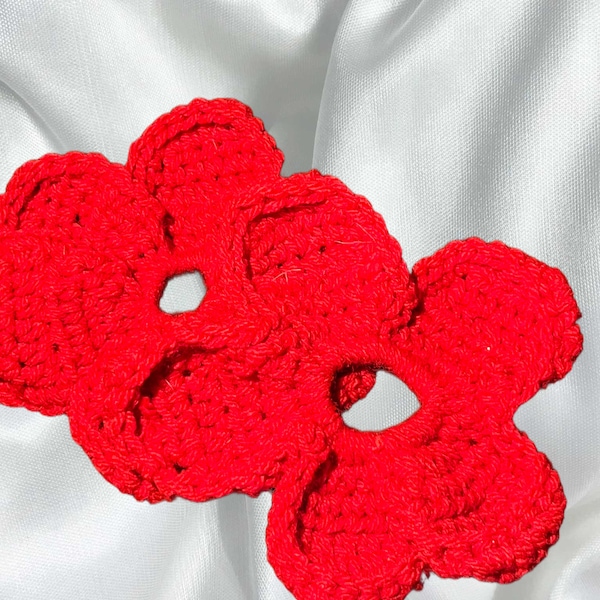 Giant Crochet Flower Scrunchie