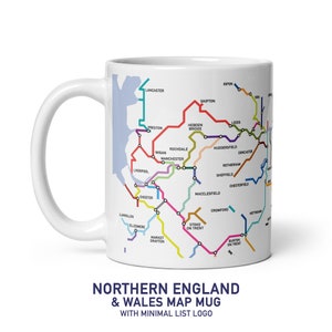 Tasses de carte des voies navigables d'Angleterre et du Pays de Galles || Cadeau pour plaisanciers