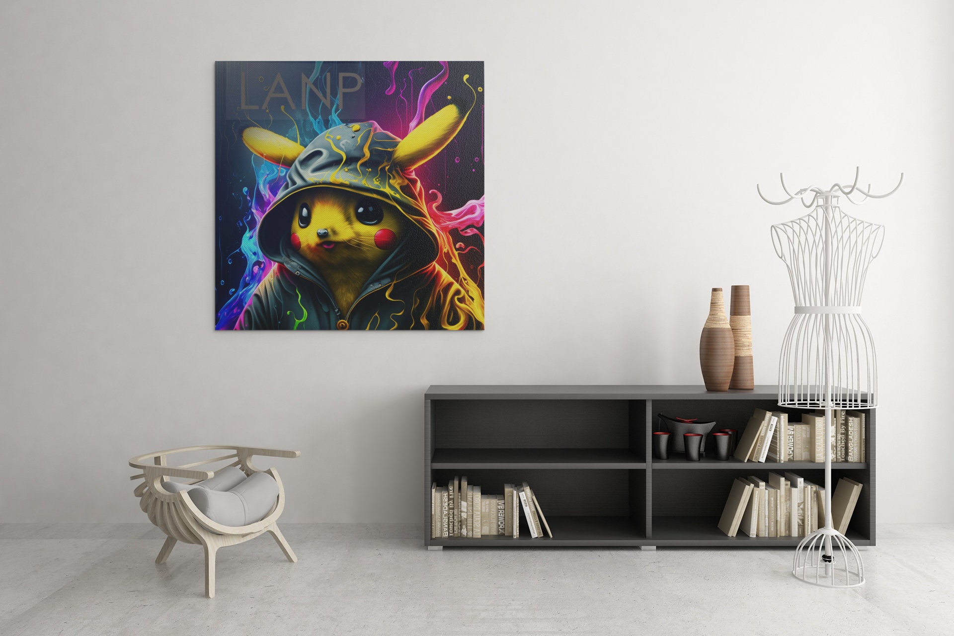 Pikachu Set Art Print Digital Files decor nursery room - Inspire Uplift