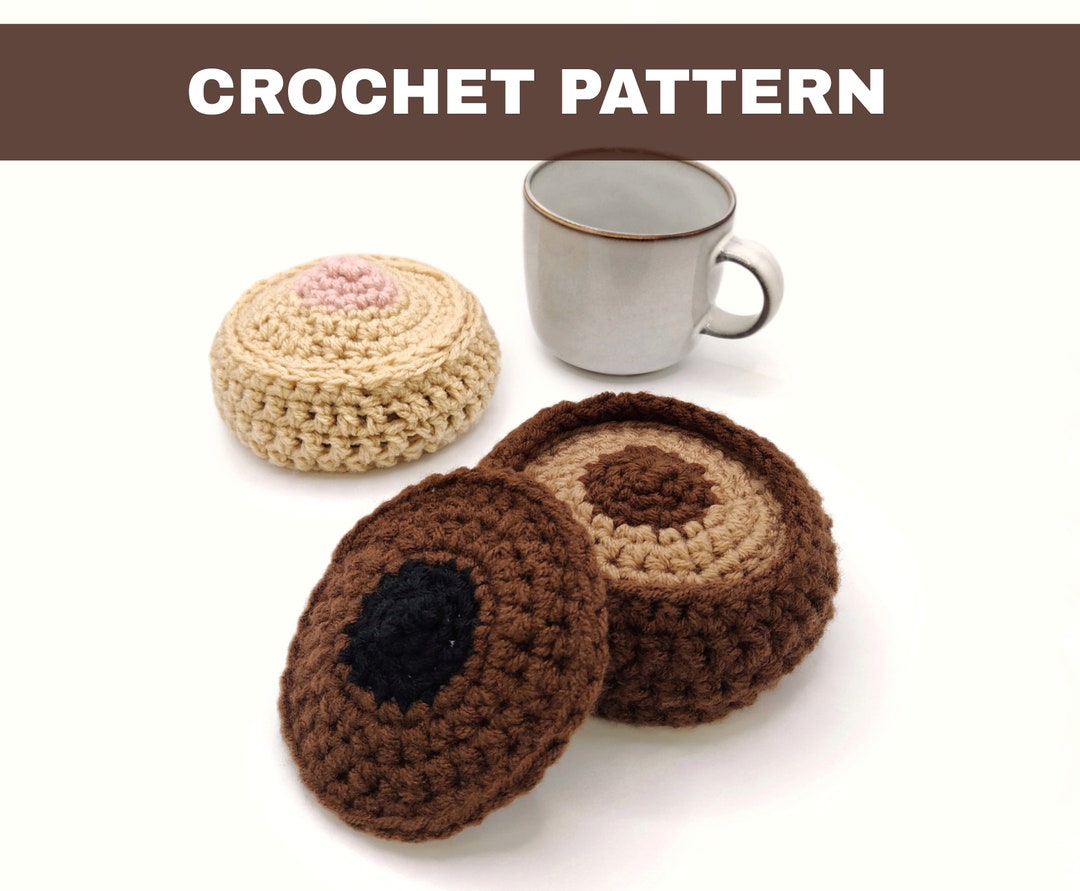 PDF Crochet Pattern Nipple Coasters and Holder Breast Boob Titty Boobie