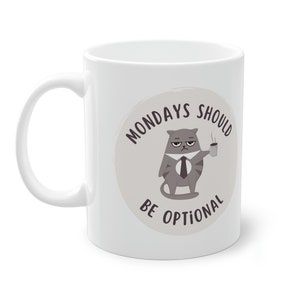 Gift mug, humorous, office mug, Monday, Monday, gift for colleagues, friends, mug with funny saying, mug saying