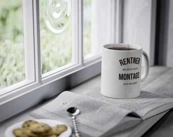 RAHMENLOS Tazza Da Colazione 'Bin Im Pensionato' – Regalo Per Pensionati In Confezione Regalo