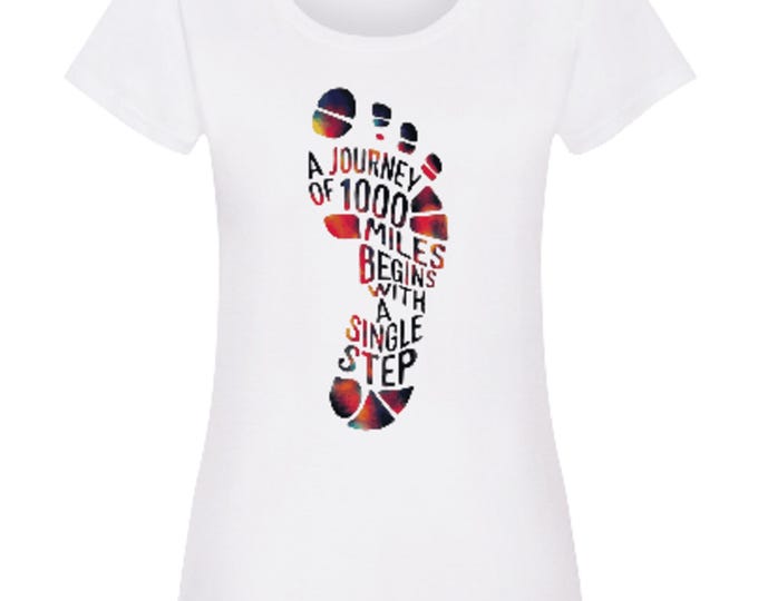 Motivational Women's T-Shirt, Cotton, Positive Inscription