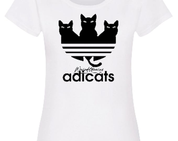 Funny cats T-shirt for women, sarcastic brand mood t shirt, woman's graphic tee