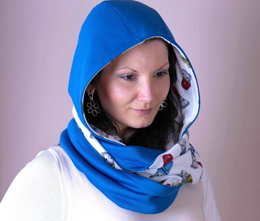 Hooded Scarf Blue Infinity Scarf Hooded Shawl Winter Scarf Women Jersey Scoodie Hoodie Scarf Cowl Hood Wrap Head Scarf IT Computer Gift - Etsy Hooded Scarf Blue Infinity Scarf Hooded Shawl Winter Scarf Women Jersey Scoodie Hoodie Scarf Cowl Hood Wrap Head Scarf IT Computer Gift - Etsy