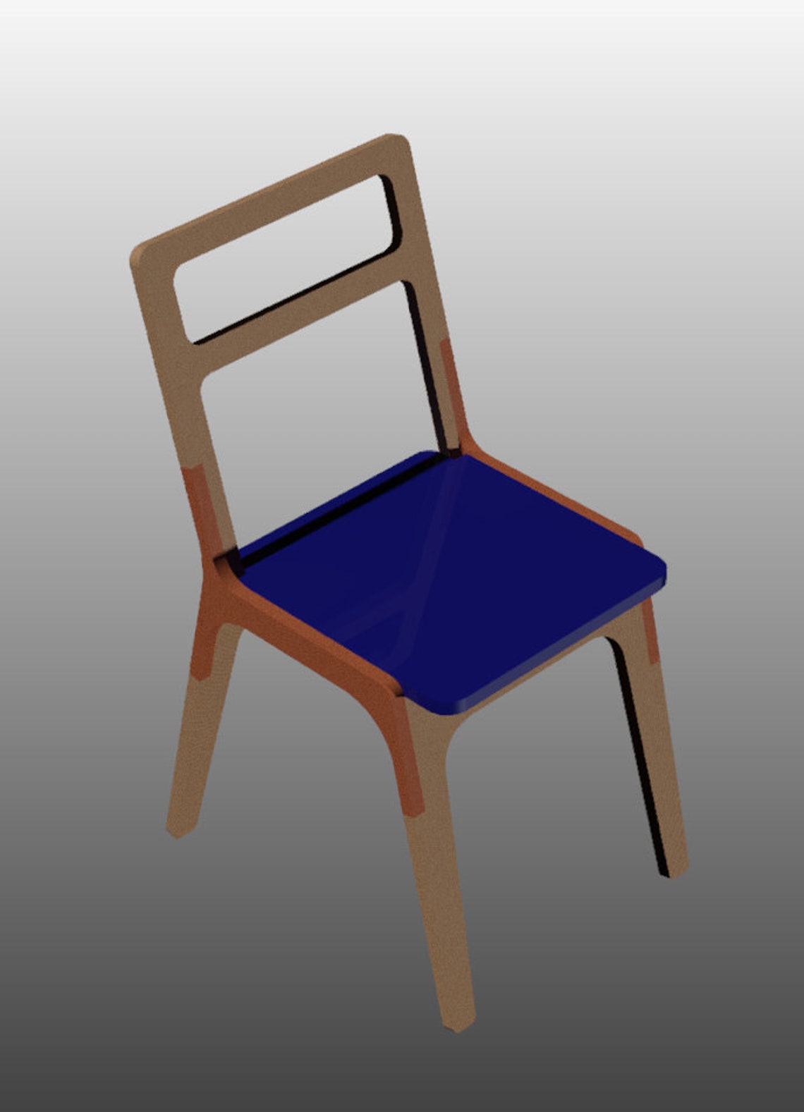 Plywood Chair Plans, Dxf Files, Vector, Cut, Cnc Router, Diy, Furniture