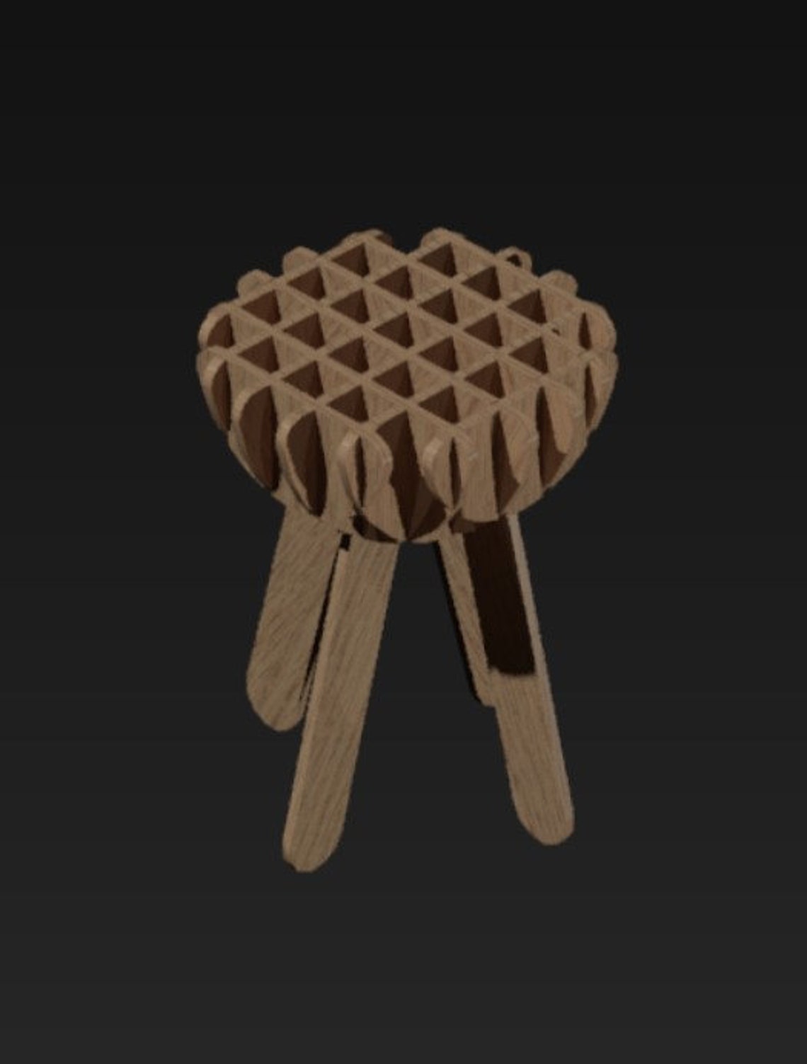 Plywood Hemisphere Stool Plans Dxf Files Vector Cut Cnc Etsy