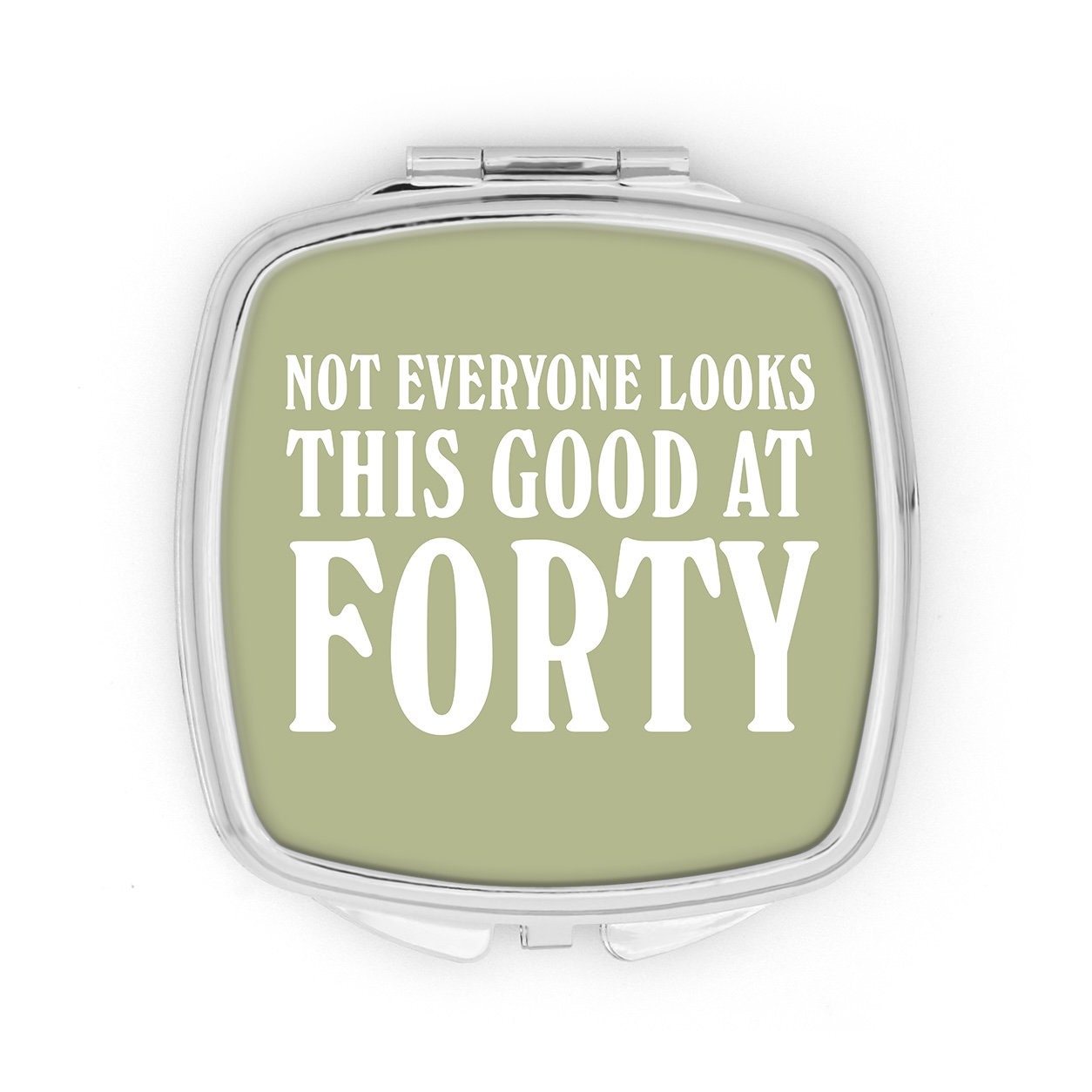 40th Birthday Gift Compact Mirror Not Everyone Looks This 