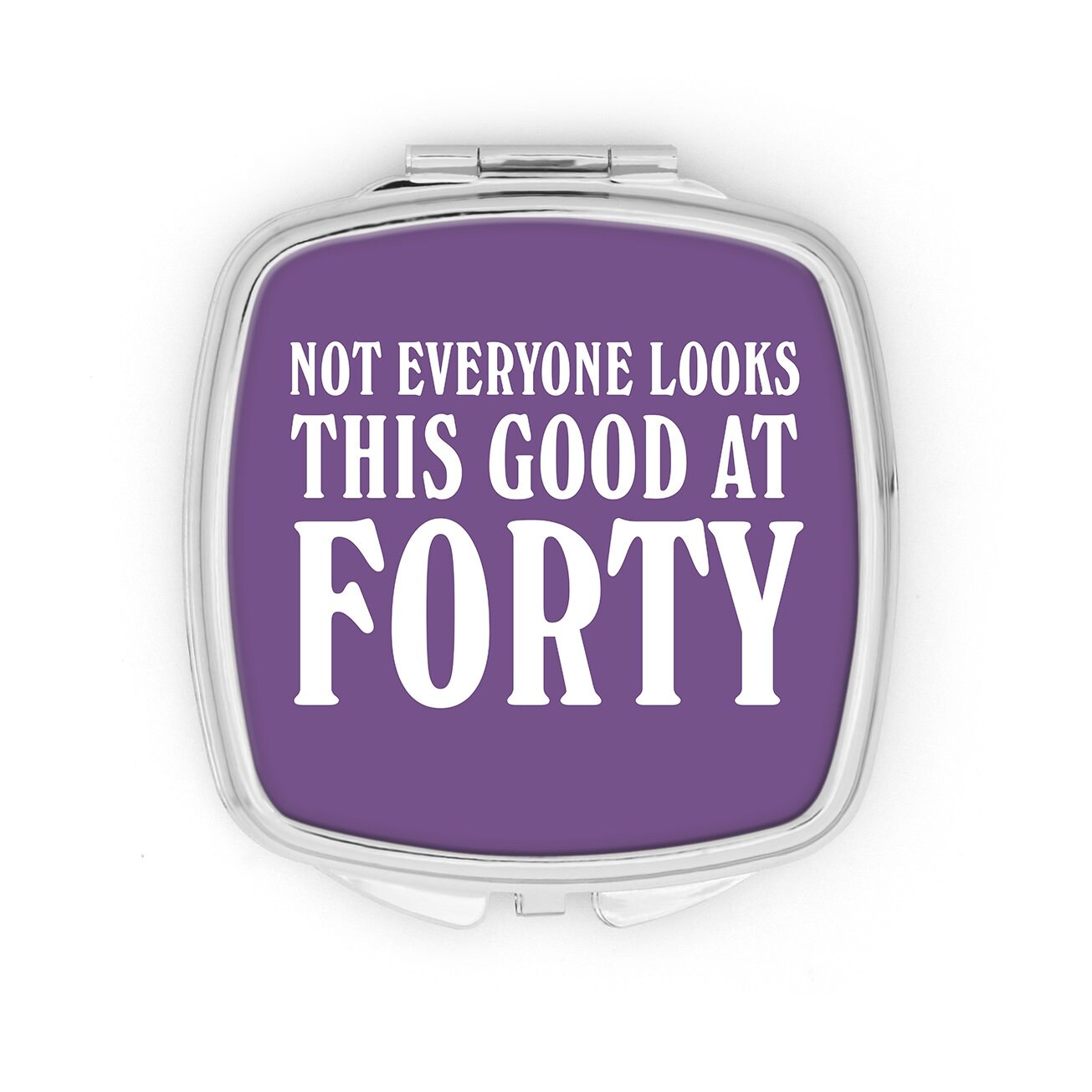 These were a gift for my 40th birthday, but they are too small for my face 40th Birthday Gift Compact Mirror Not Everyone Looks This  main image 3
